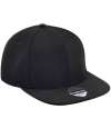 BB661 B661 Beechfield Original Flat Peak 6 Panel Snapback Cap Black / Black colour image